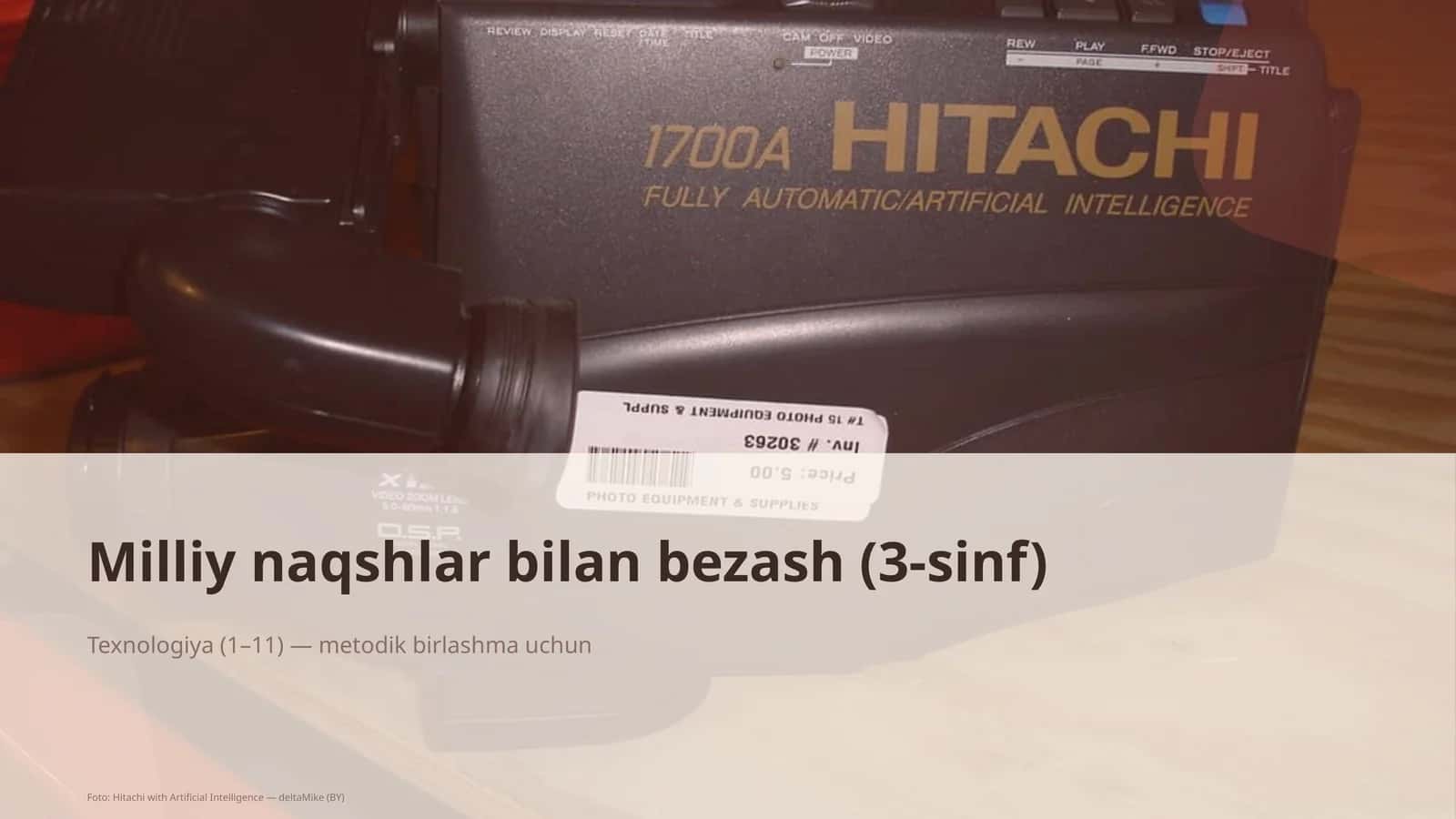 Milliy naqshlar bilan bezash (3-sinf)