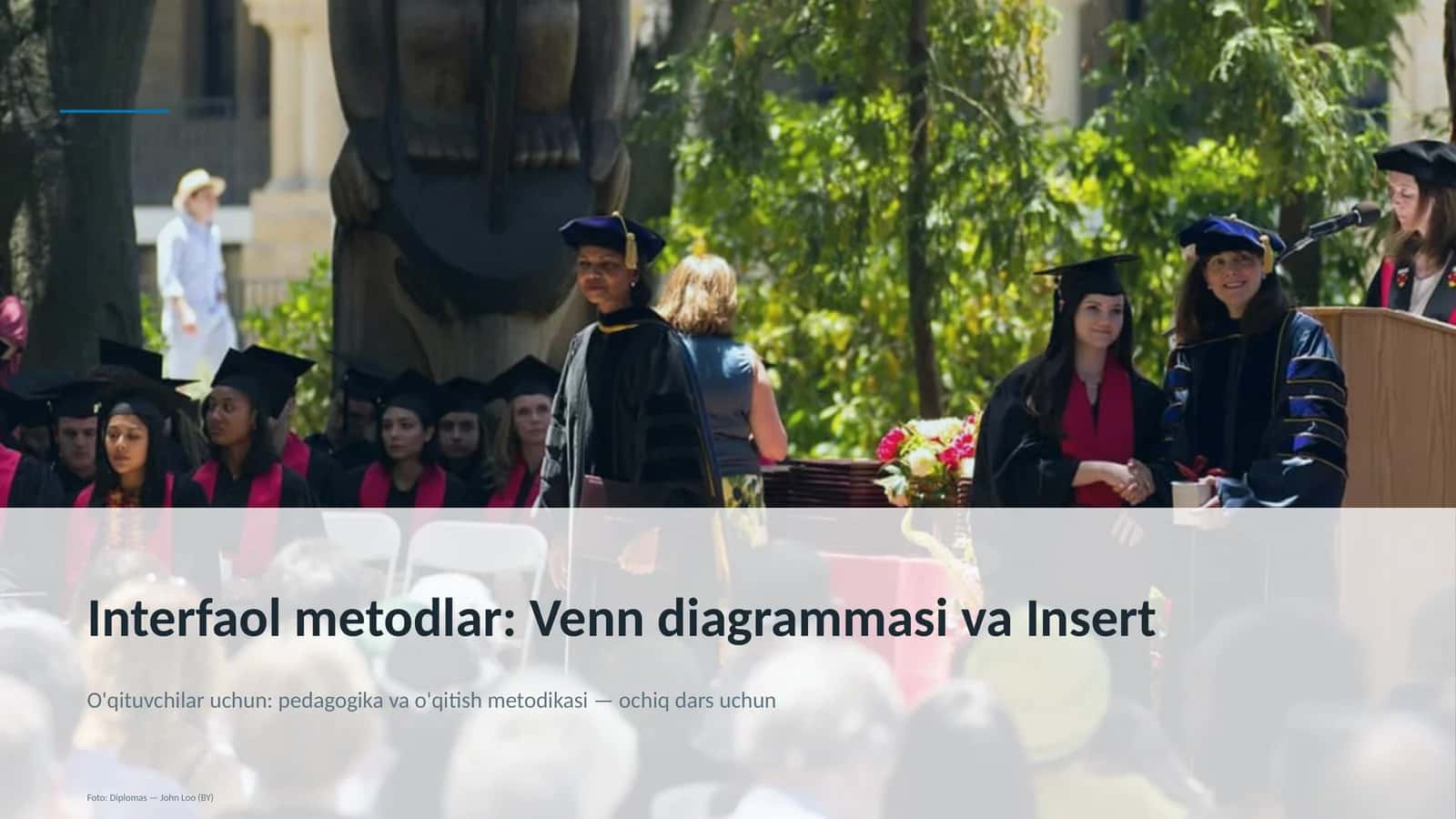 Interfaol metodlar: Venn diagrammasi va Insert