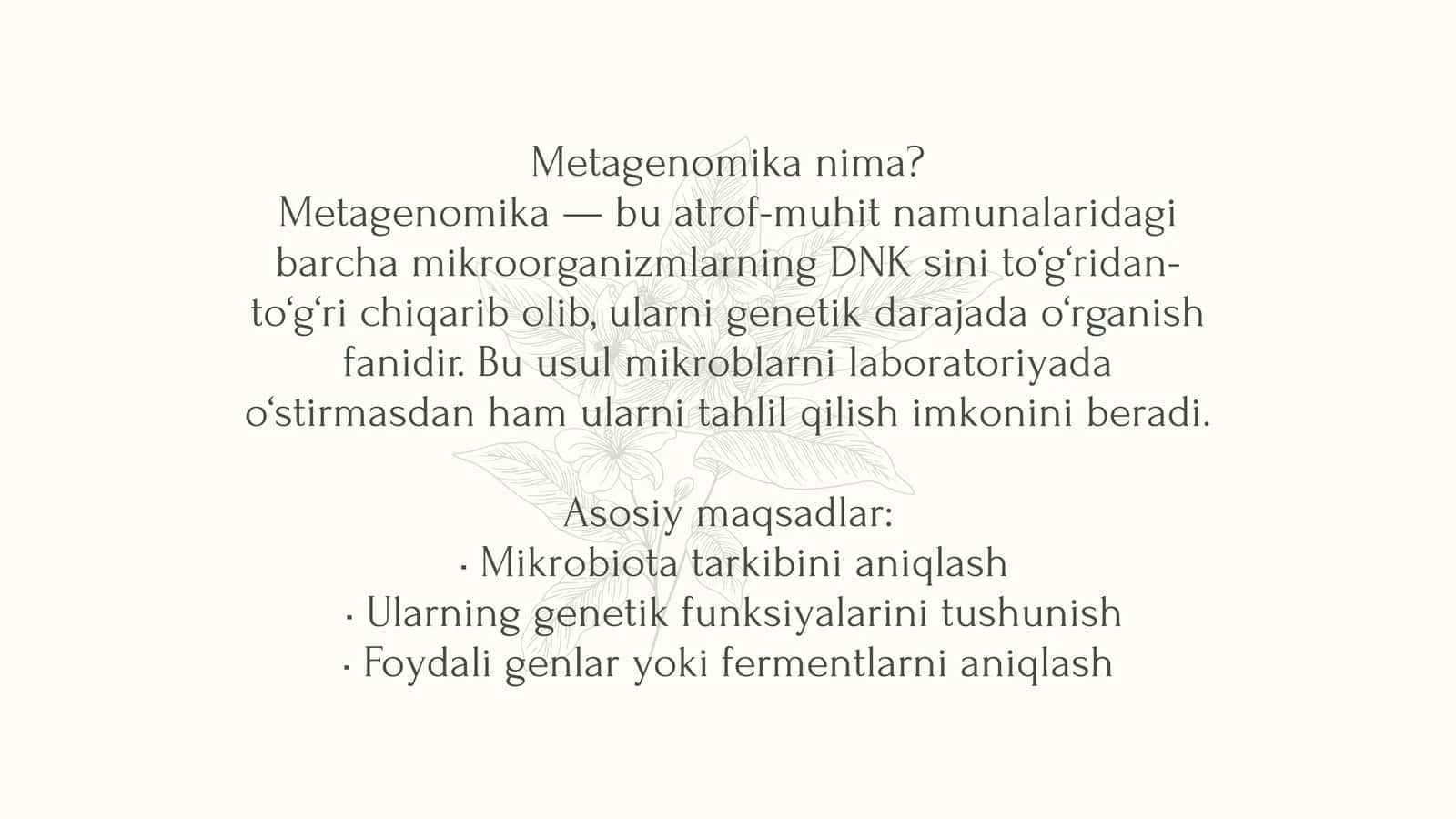 Metagenomika nima