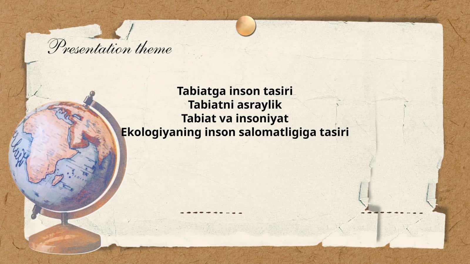 Tabiatga inson tasiri