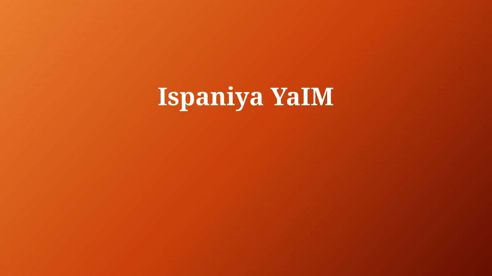 Ispaniya YaIM