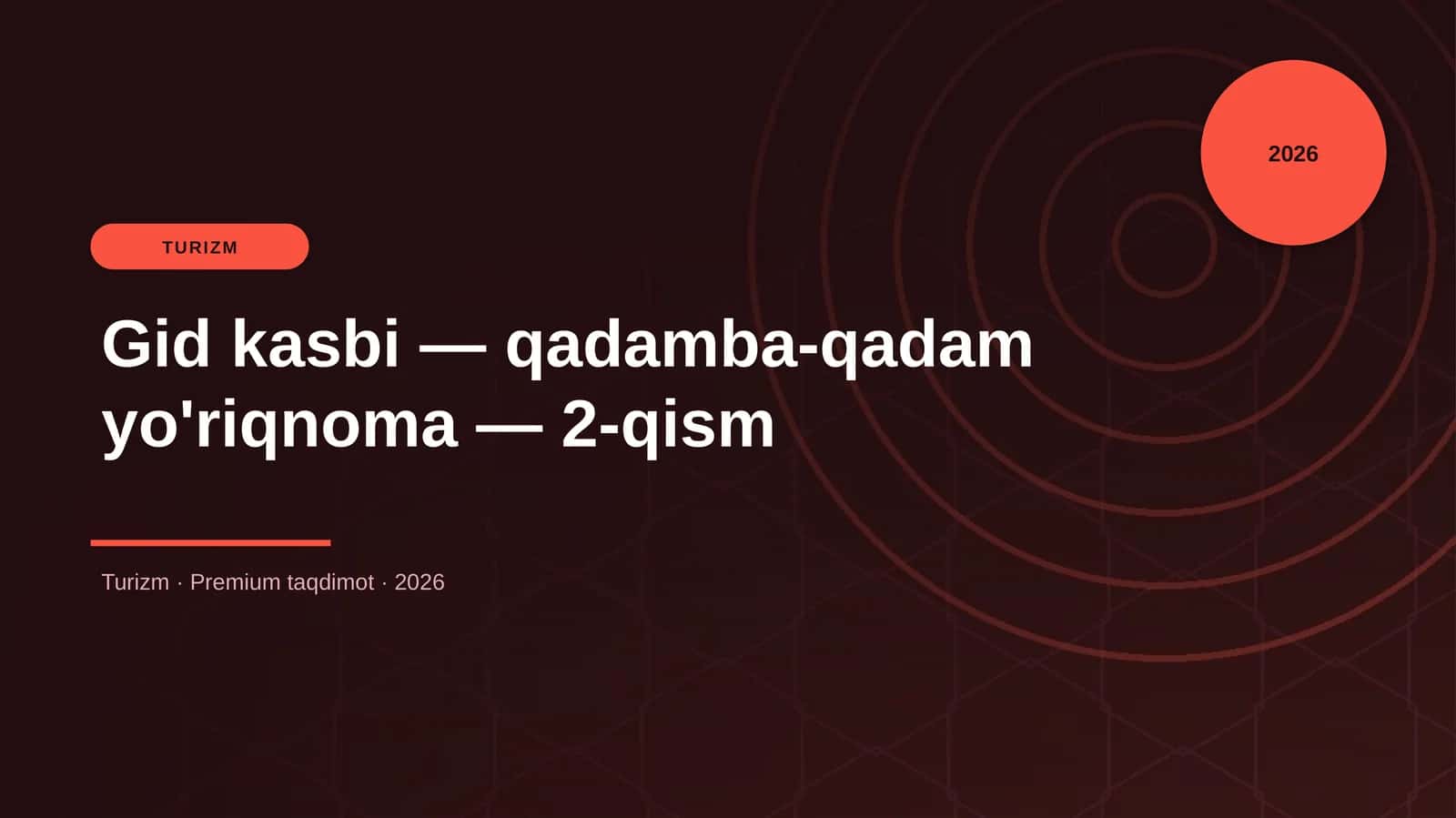 Gid kasbi — qadamba-qadam yo'riqnoma — 2-qism
