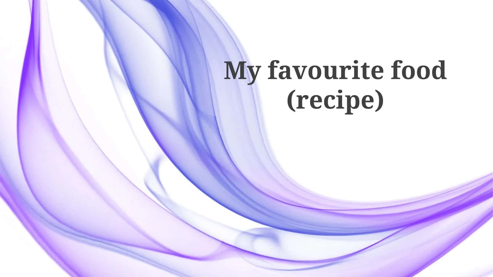 Myfavouritefood (recipe)