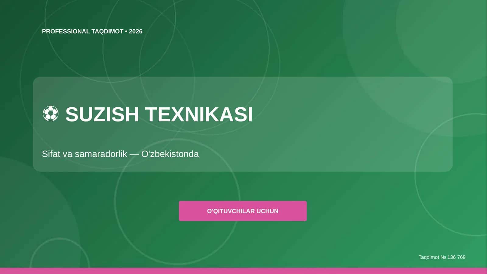 PROFESSIONAL TAQDIMOT • 2026