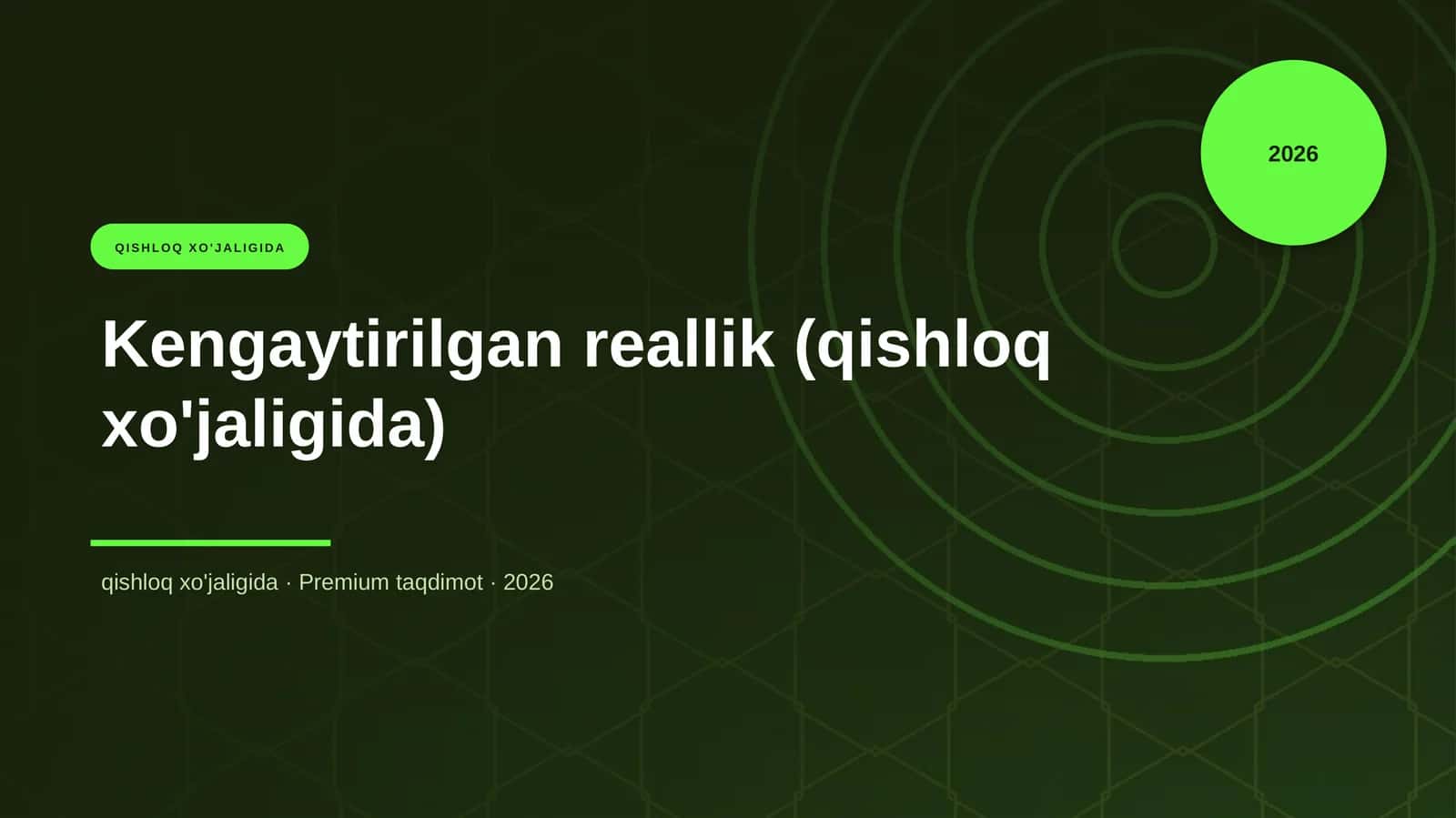 Kengaytirilgan reallik (qishloq xo'jaligida)