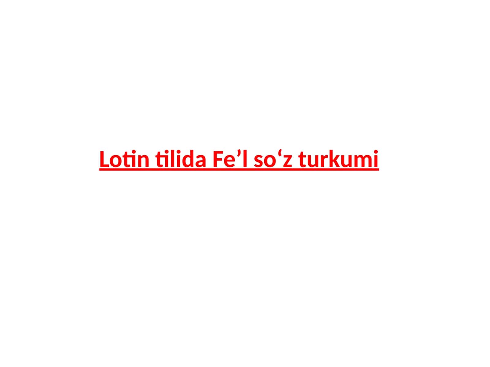 LotintilidaFe’lsoʻzturkumi