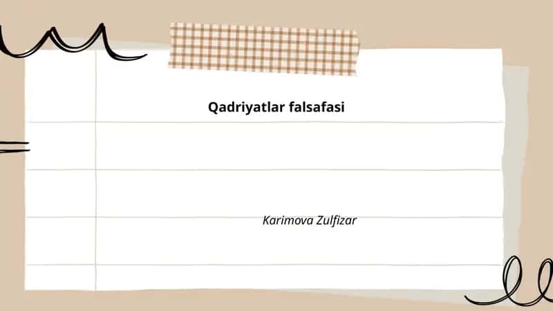 Qadriyatlar falsafasi