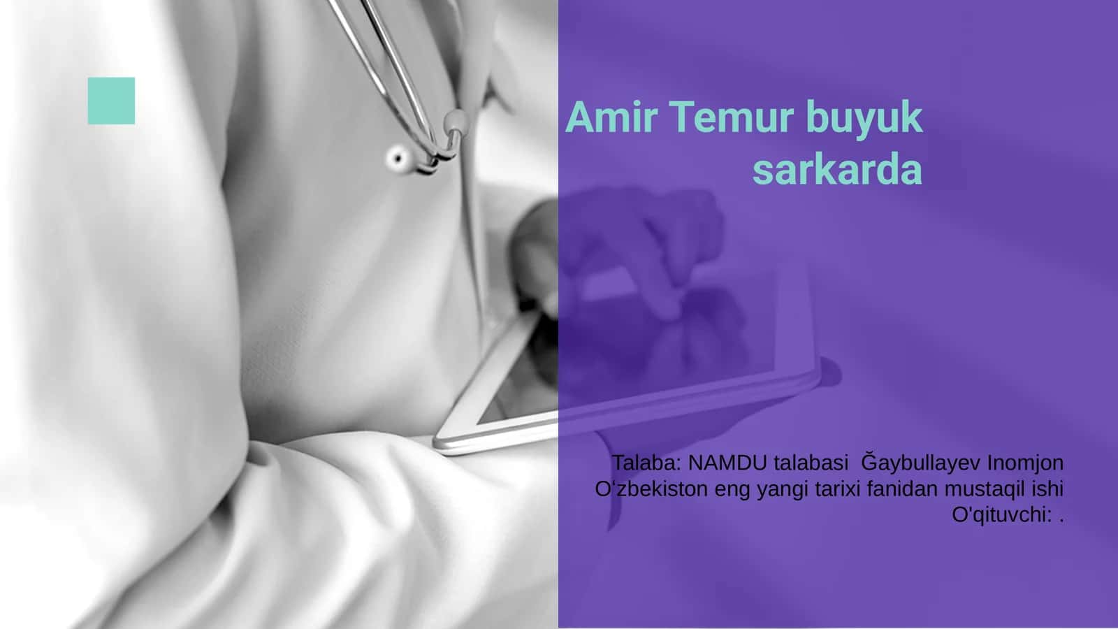 Amir Temur buyuk sarkarda