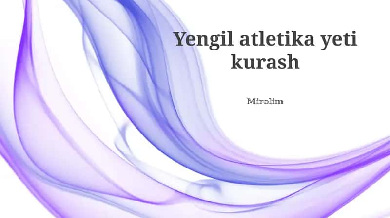 Yengil atletika yeti kurash