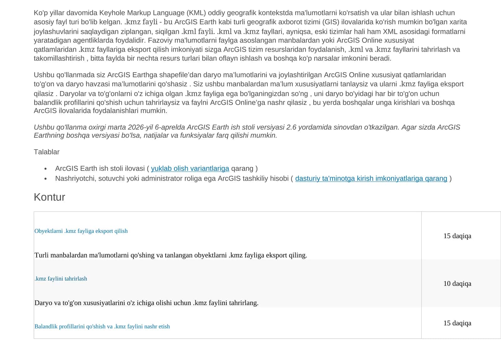 Keyhole Markup Language (KML)