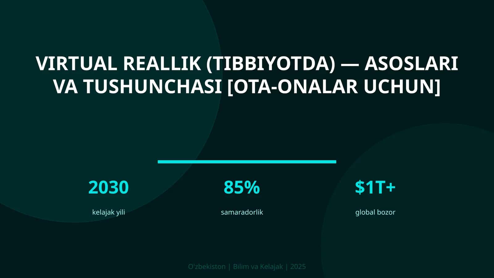 Virtual reallik (tibbiyotda) — asoslari va tushunchasi [ota-onalar uchun]