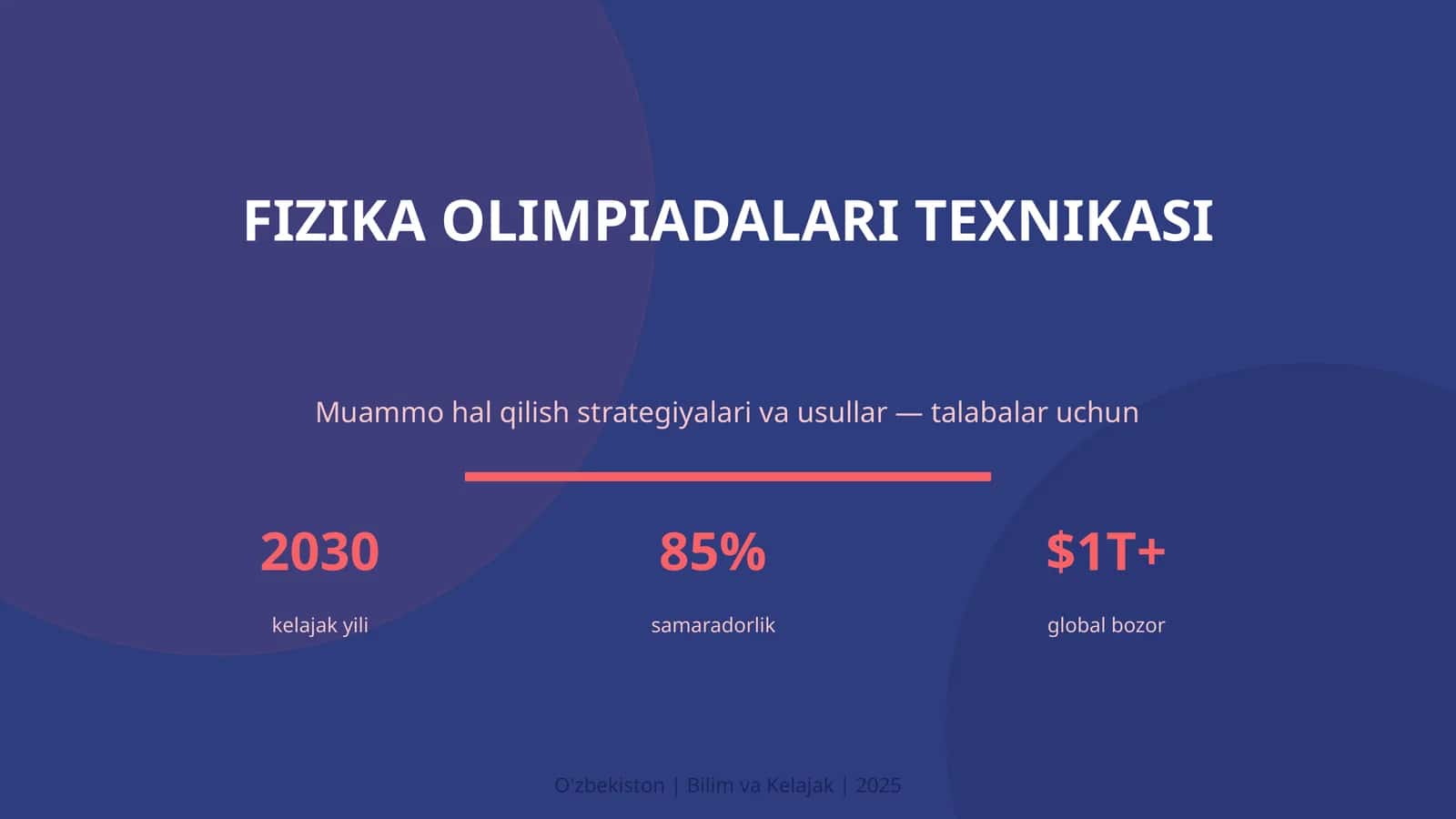 FIZIKA OLIMPIADALARI TEXNIKASI