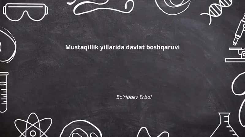 Konstitutsiyaning qabul qilinishi va davlat boshqaruvi