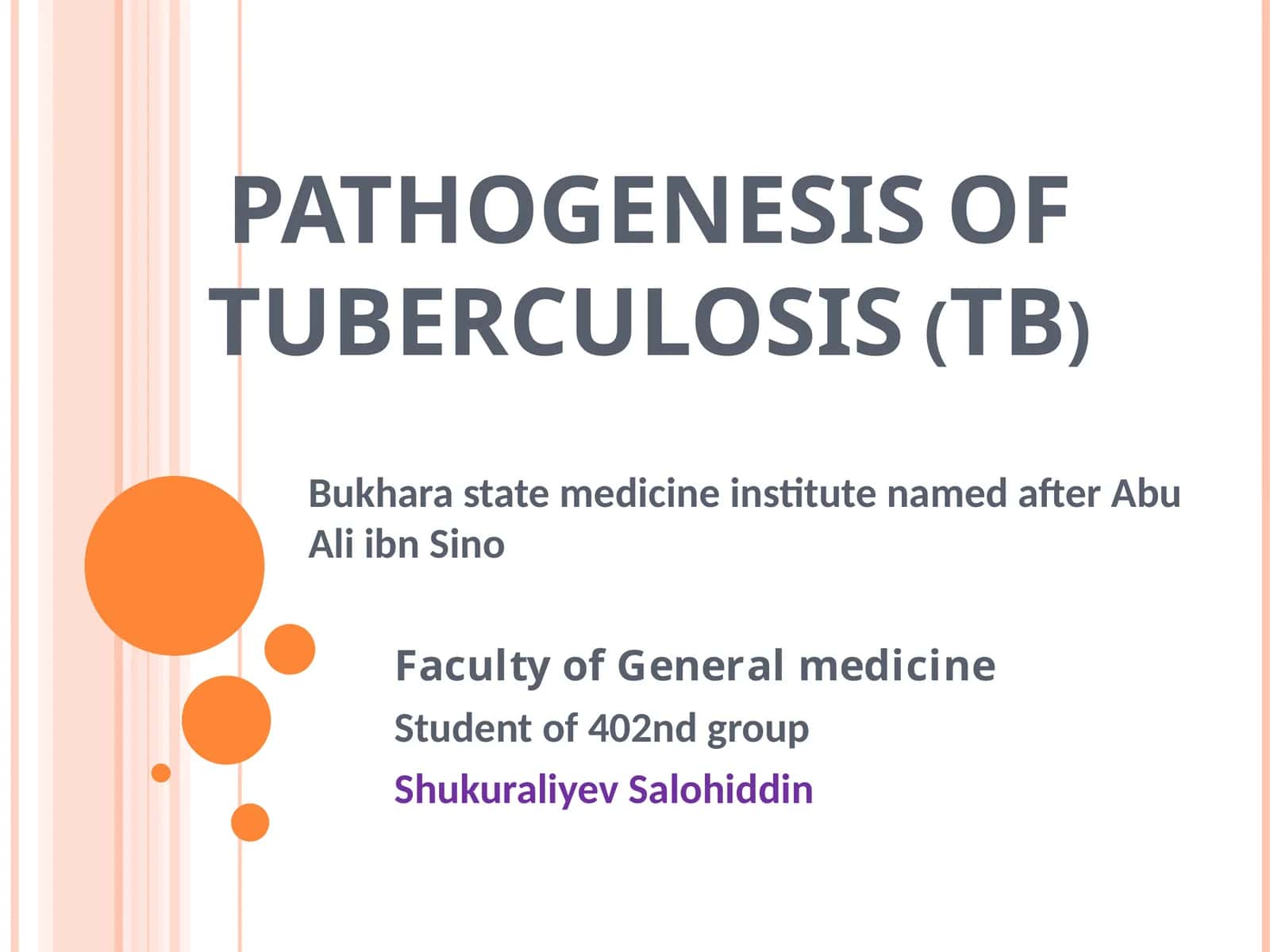 TUBERKULOZ (SIL) – “TUBERCULE” (BOʻRTMACHA) SOʻZIDAN OLINGAN HISOBLANADI