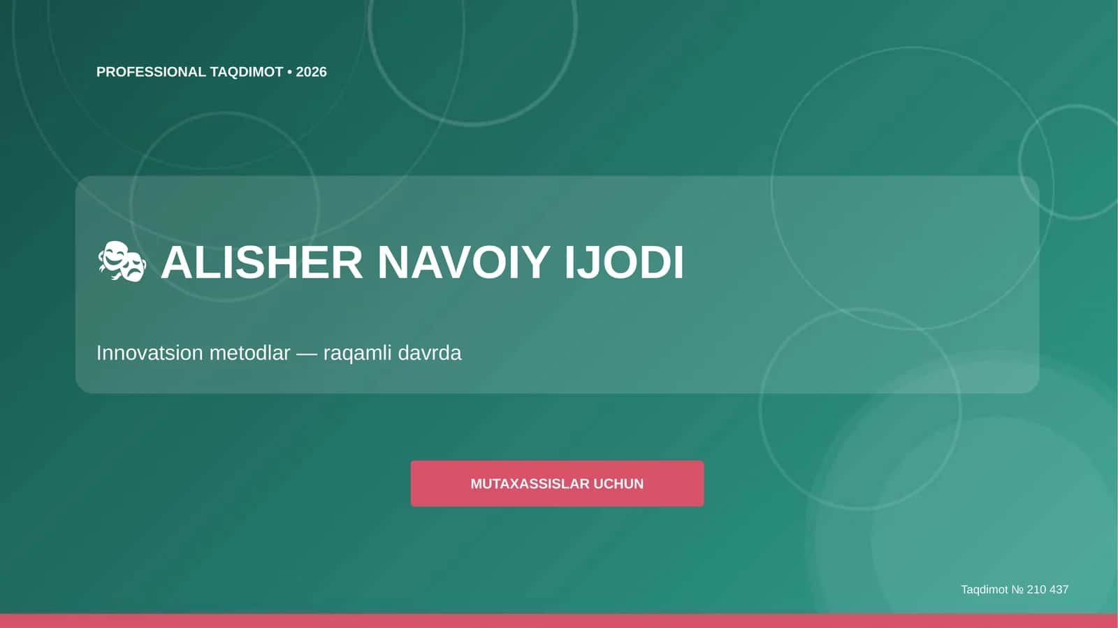 Alisher Navoiy Ijodi: Innovatsion Metodlar