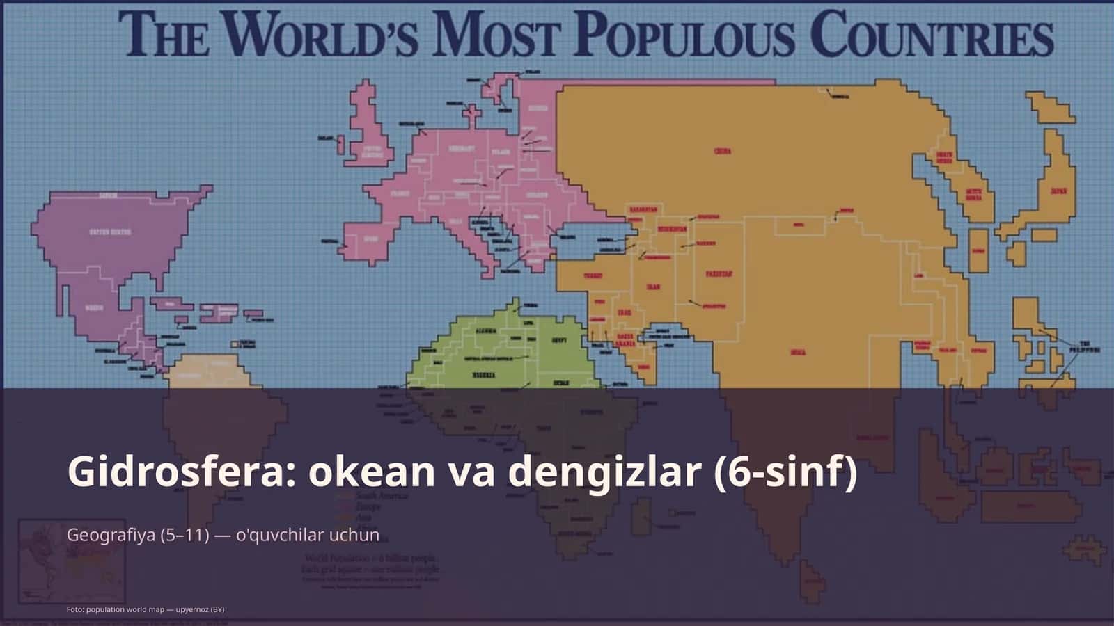 Gidrosfera: okean va dengizlar (6-sinf)