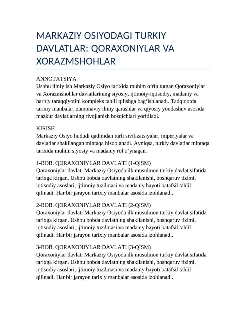Qoraxoniylar va Xorazmshohlar