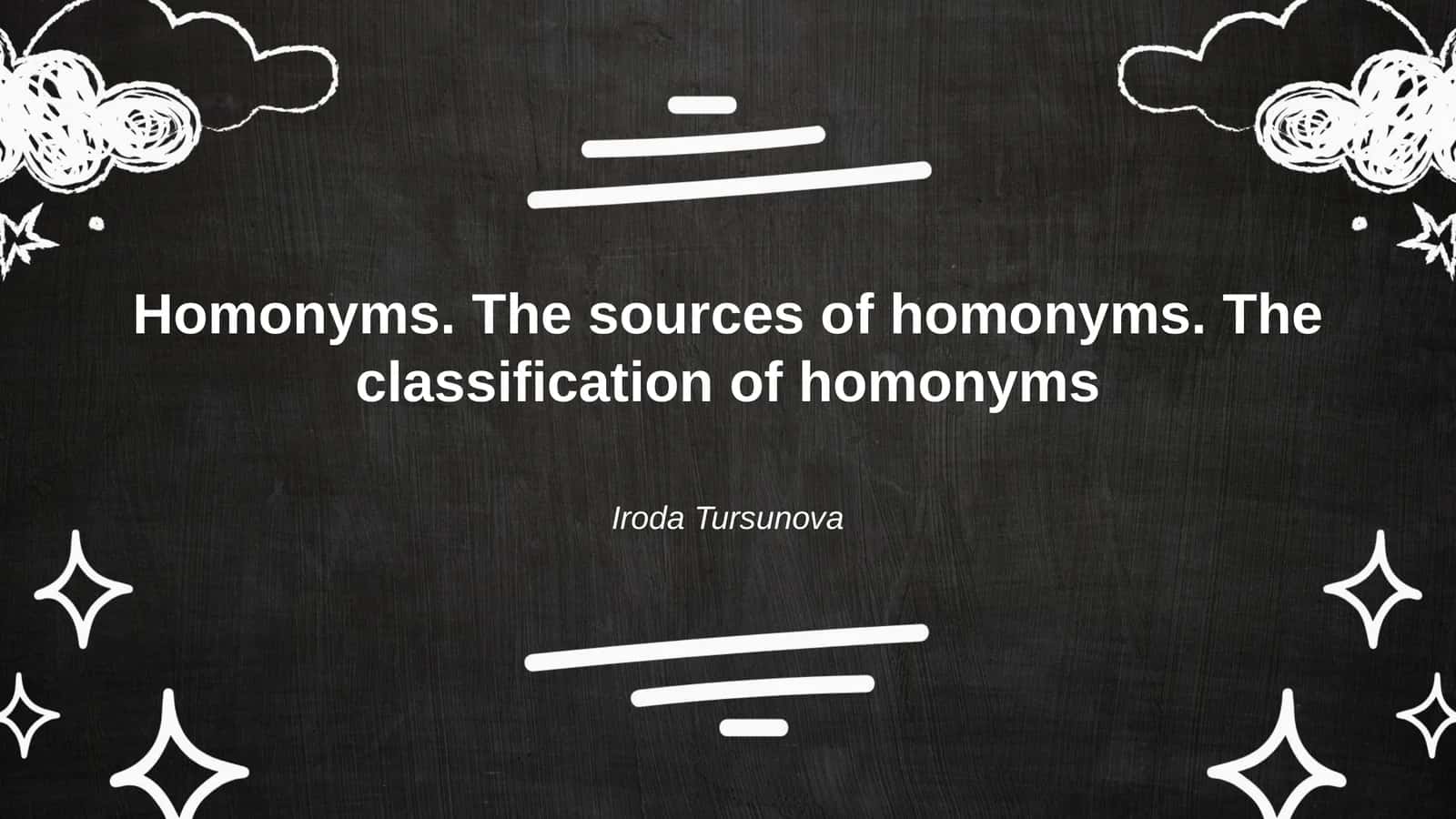 Homonyms