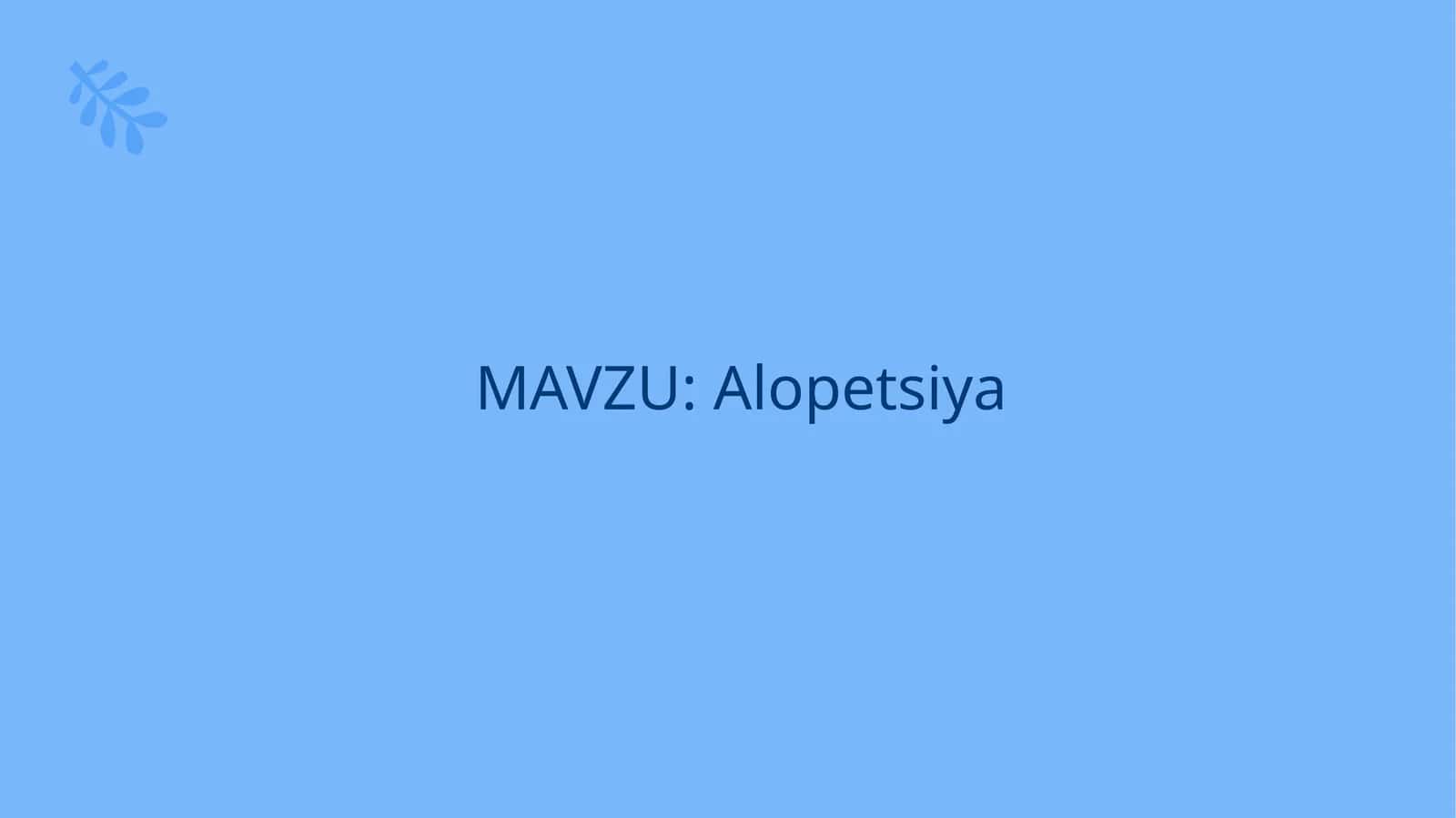 Alopetsiya