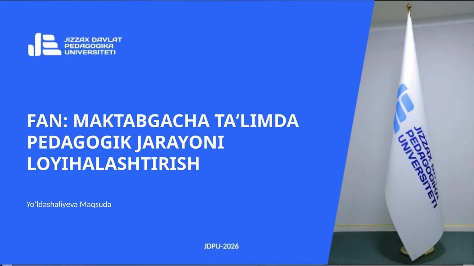 LOYIHA USULI PEDAGOGIK JARAYONI TASHKIL ETISHNING INNOVATSION TEXNOLOGIYALAR