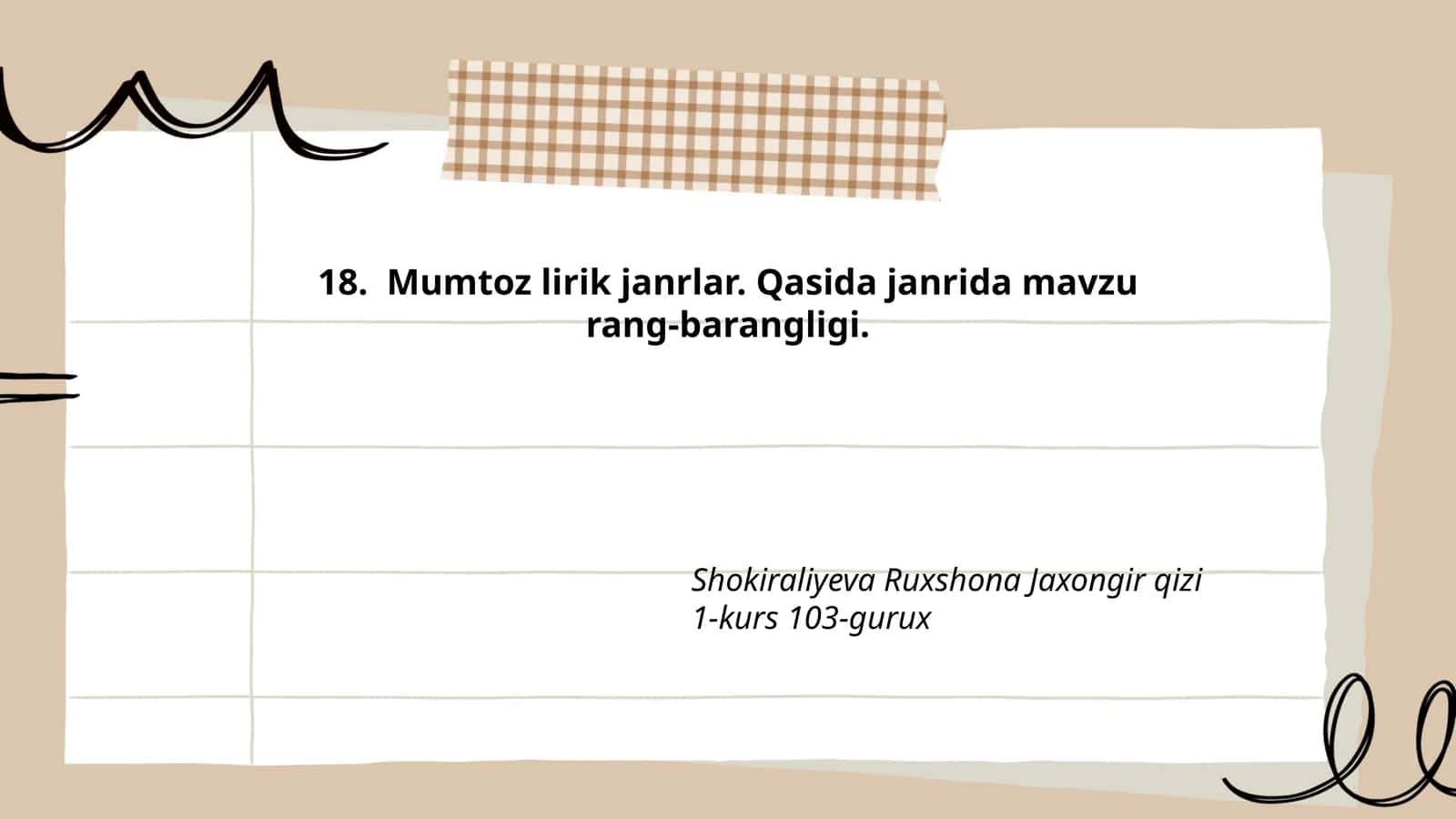 Qasida janrining tarixi va rivojlanishi