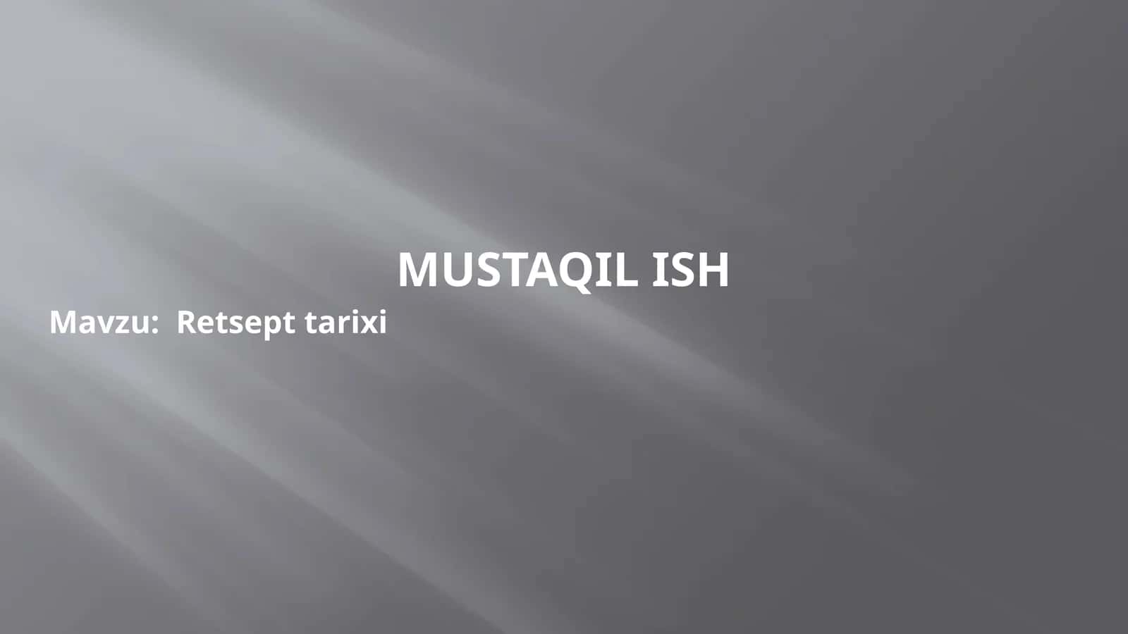 Retsepttarixi