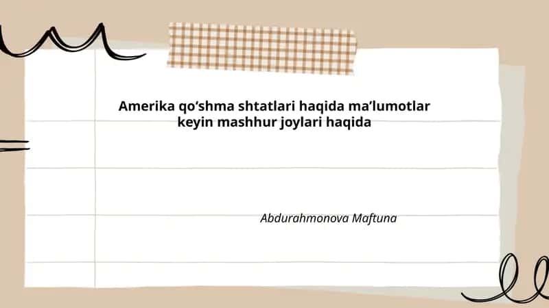 Amerika qoʻshma shtatlari haqida maʼlumotlar keyin mashhur joylari haqida