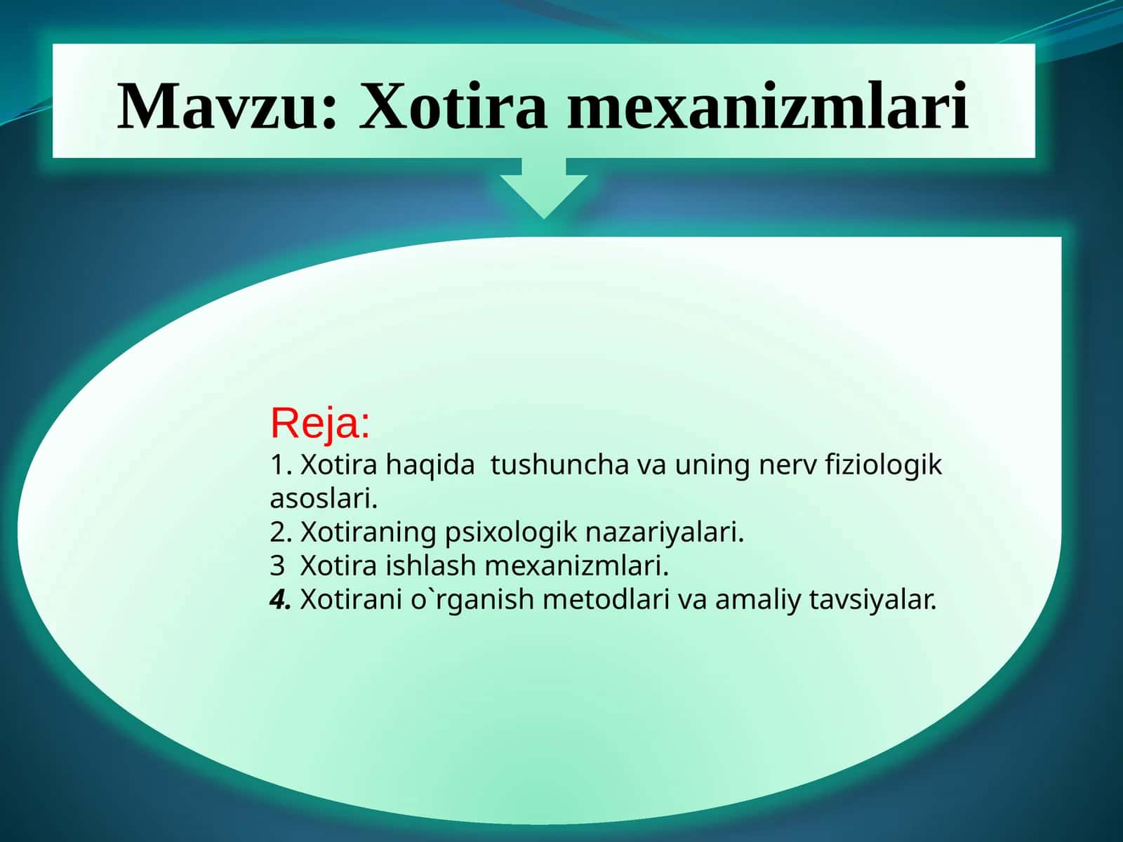 Xotira mexanizmlari