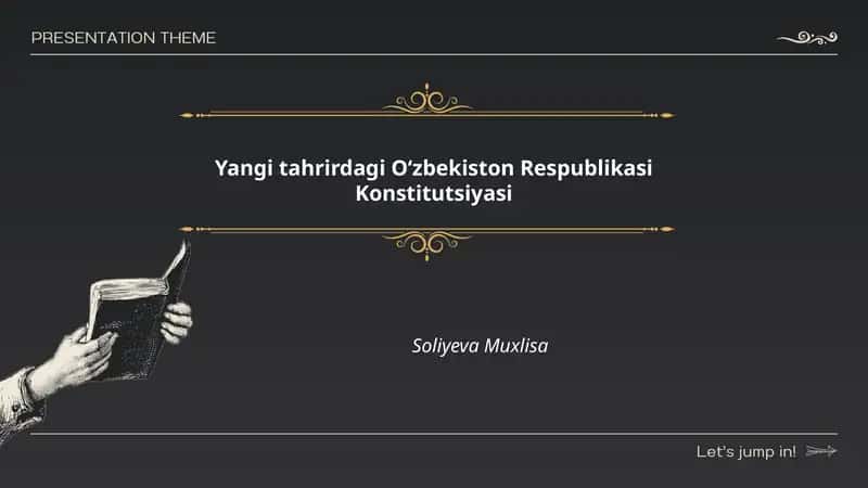 Yangi tahrirdagi O‘zbekiston Respublikasi Konstitutsiyasi