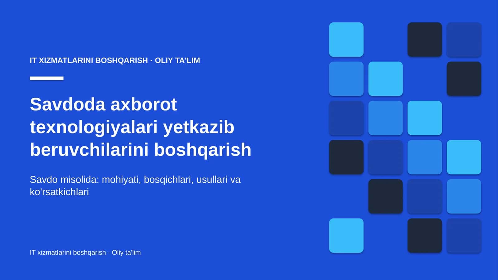 savdoda axborot texnologiyalari yetkazib beruvchilarini boshqarish 4499