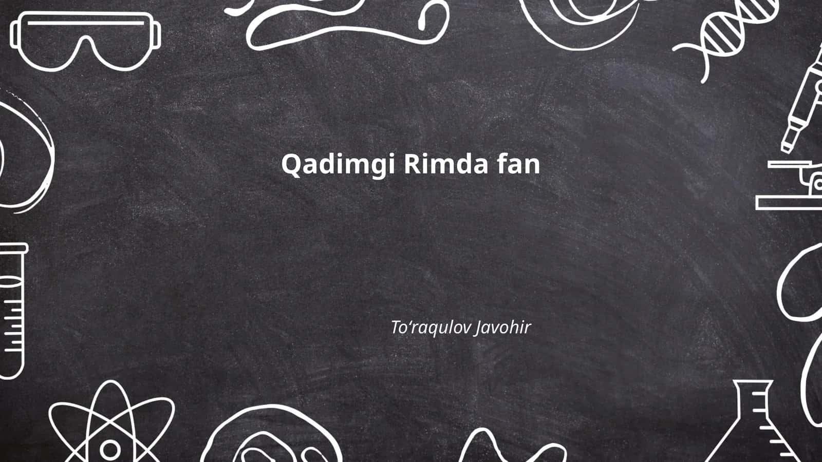 Qadimgi Rimda fan
