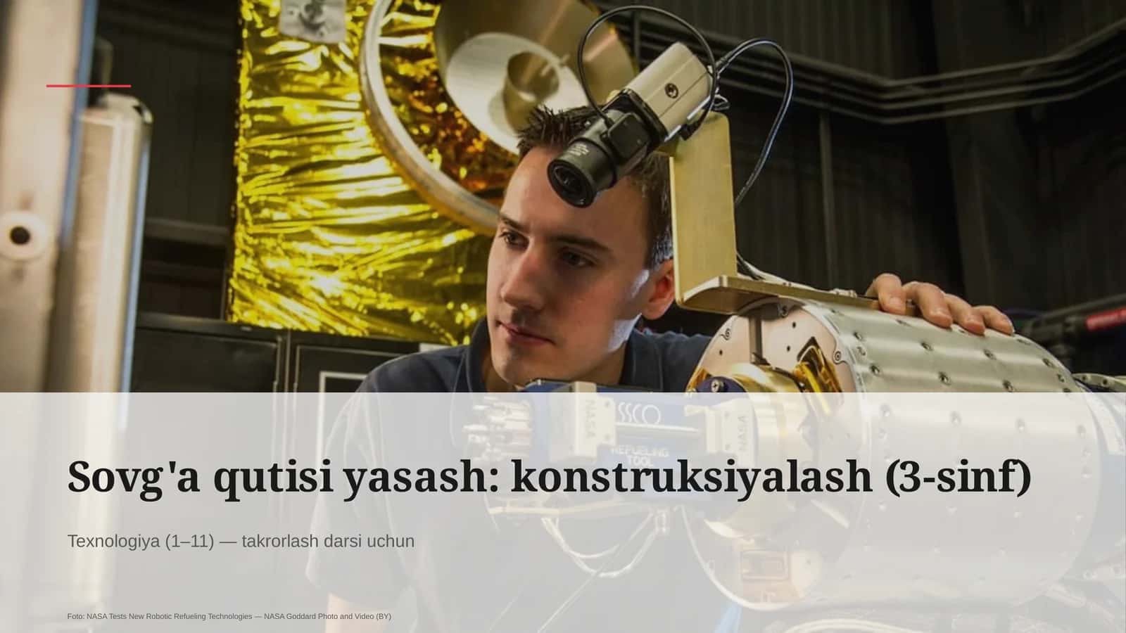 Sovg'a qutisi yasash: konstruksiyalash (3-sinf)