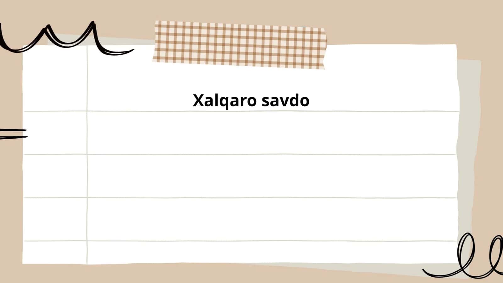 Xalqaro savdo