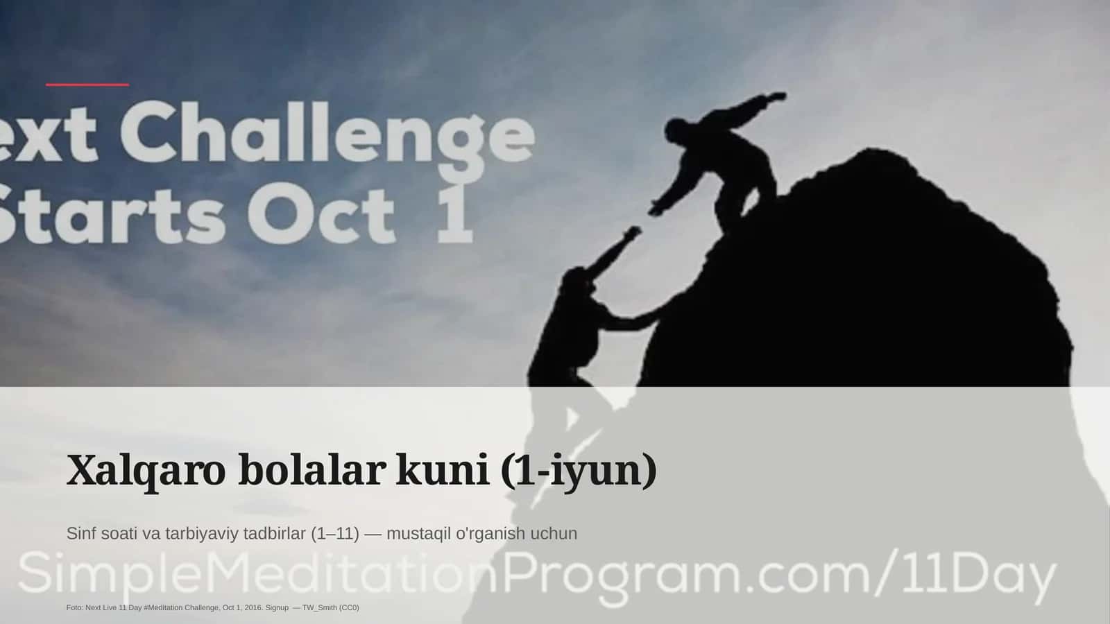 Xalqaro bolalar kuni (1-iyun)
