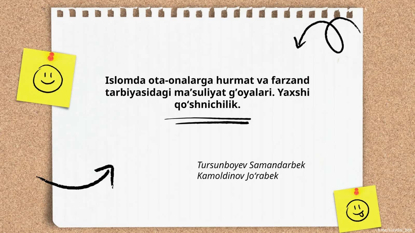 Islomda ota-onalarga hurmat va farzand tarbiyasidagi maʼsuliyat gʼoyalari