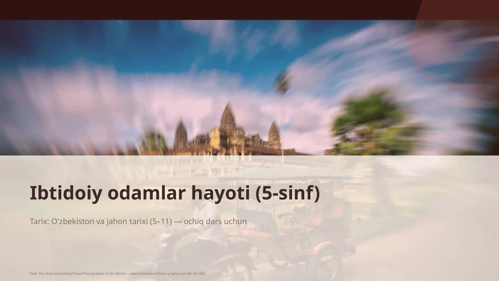 Ibtidoiy odamlar hayoti (5-sinf)