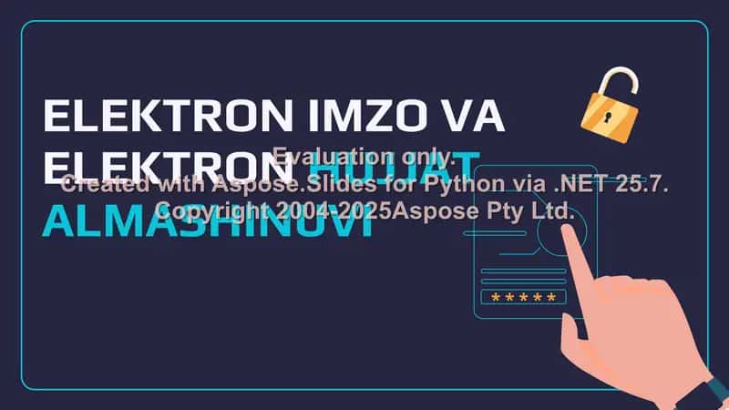 Elektron imzo va elektron hujjat almashinuvi