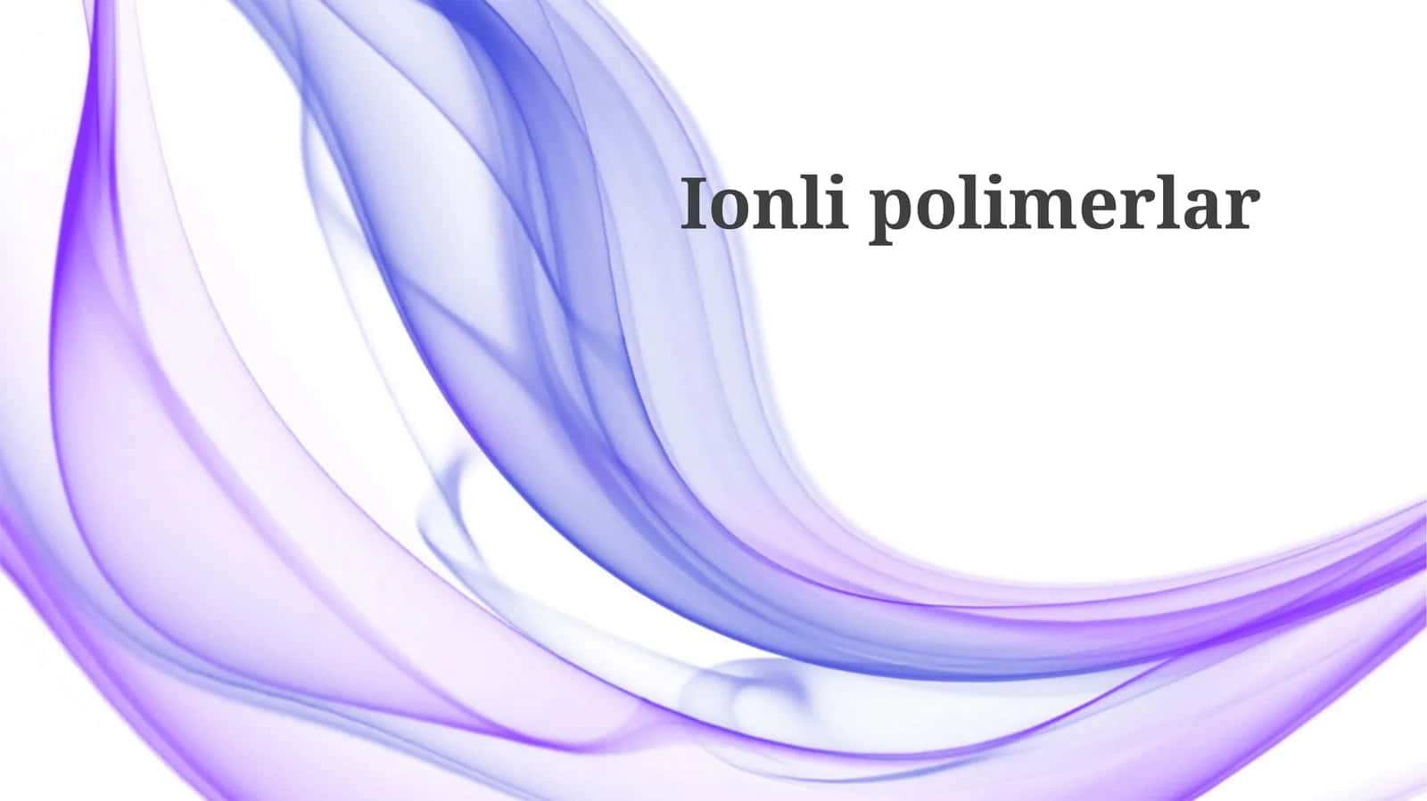 Ionli polimerlarning qo'llanilishi va kelajagi