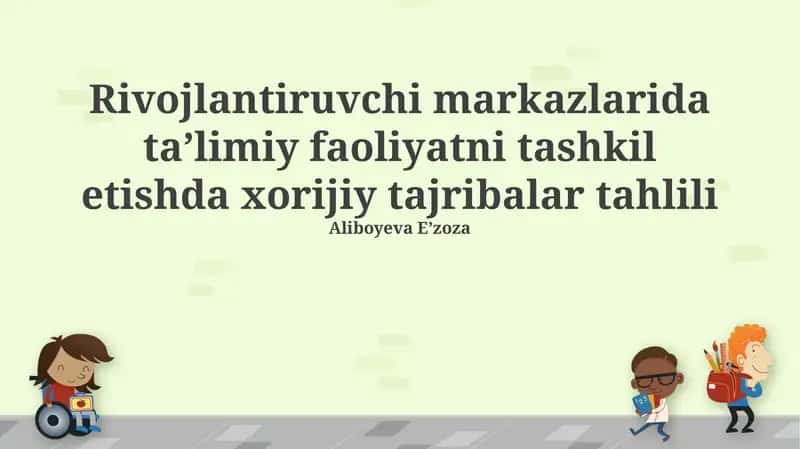 Kelajakdagi istiqbollar