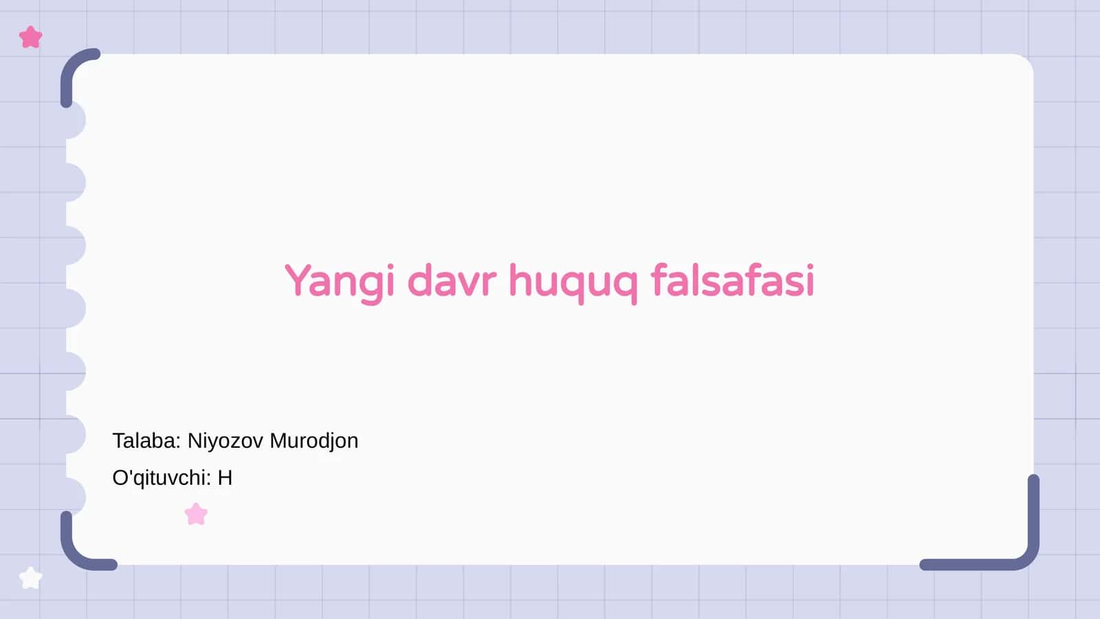 Yangi davr huquq falsafasi