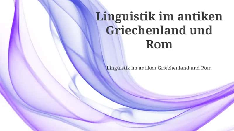 Varro und die römische Sprachwissenschaft