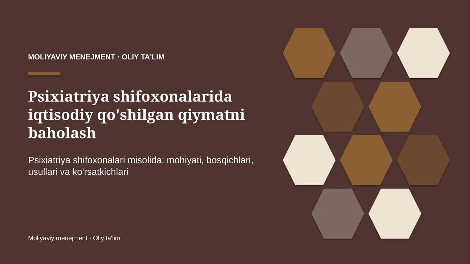 psixiatriya shifoxonalarida iqtisodiy qo'shilgan qiymatni baholash 8809