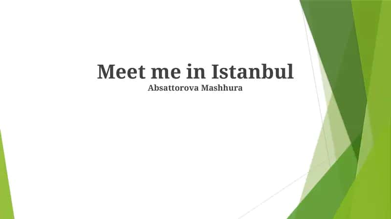 Meet me in Istanbul