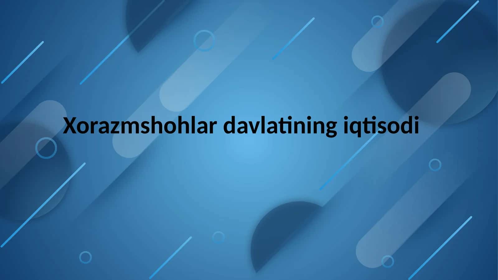Xorazmshohlar davlatining iqtisodi