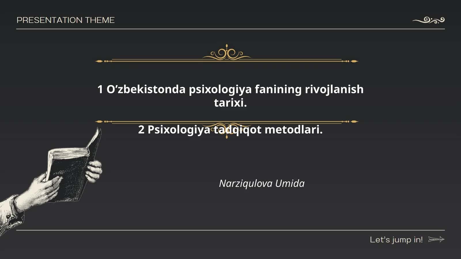 O’zbekistonda psixologiya fanining rivojlanish tarixi