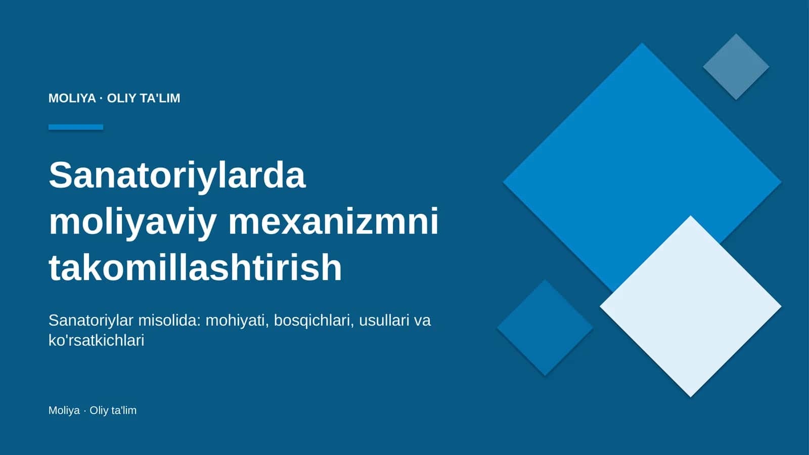sanatoriylarda moliyaviy mexanizmni takomillashtirish 2069
