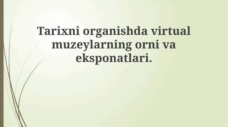 Virtual Muzeylar