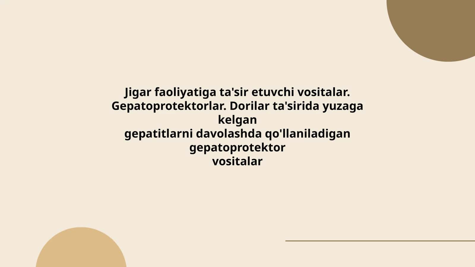 Jigar faoliyatiga ta'sir etuvchi vositalar. Gepatoprotektorlar