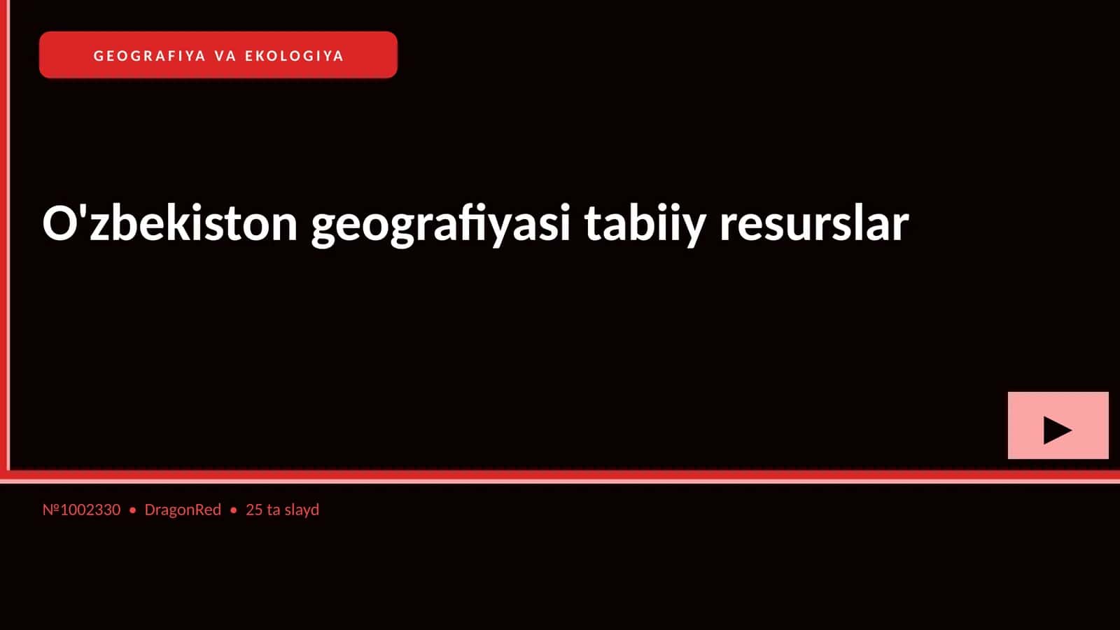 O'zbekiston geografiyasi tabiiy resurslar