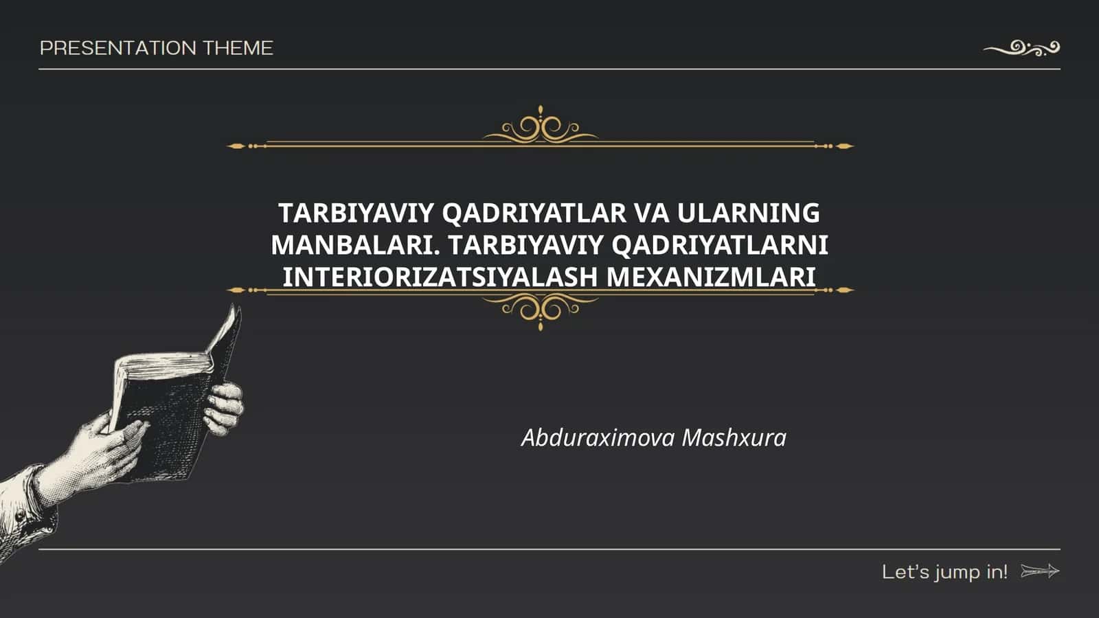 TАRBIYAVIY QАDRIYATLАR VА ULАRNING MАNBАLАRI. TАRBIYAVIY QАDRIYATLАRNI INTЕRIОRIZАTSIYALАSH MЕХАNIZM